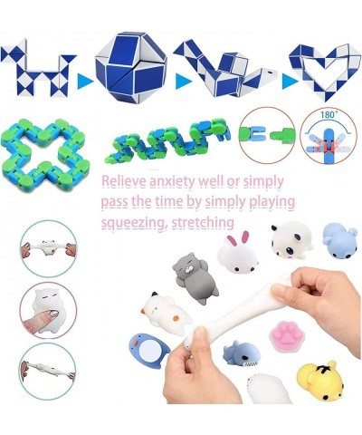 Fidget Packs 31pcs Fidget Toys Stress Relief Anti-Anxiety Fidget Toy Pack Pop Bubble Sensory Fidget Toy Gift for All Ages $55...