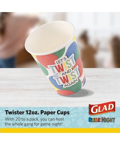 Game Night Twister Disposable Paper Cups | Family Game Night Twister Paper Cups Classic Board Games Fun Twister Game Paper Dr...