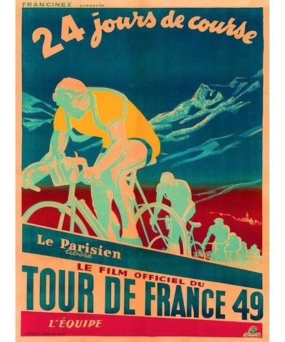 Jigsaw Puzzle 1000 Piece Puzzle Kids Adult 1949 Tour de France Bicycle Race Paris France Vintage Travel Art Print Educational...