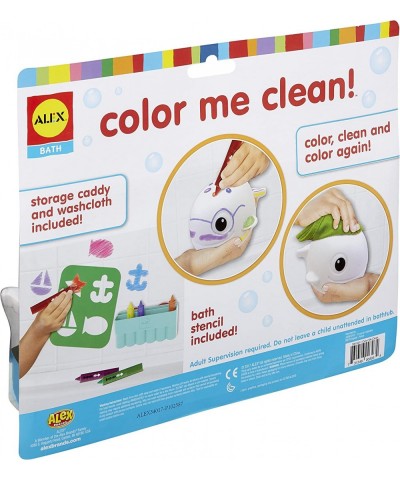 Alex Bath Color Me Clean Multicolor Kids Bath Crayons $29.53 Bathtub Toys