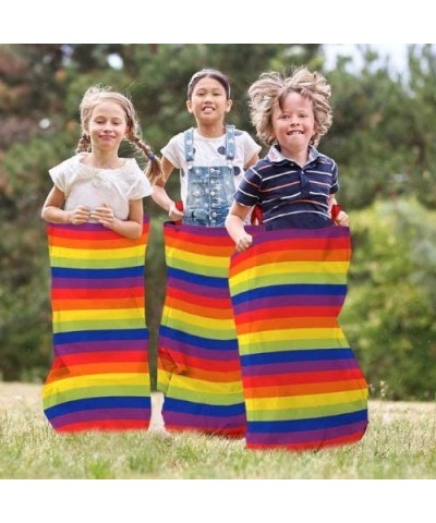 Potato Sack Race Bags Set 4 Pack 30 x 20 Colorful Jumping Bags for Kids Birthday Multicolor 30Hx20W $24.74 Kids' Playhouses