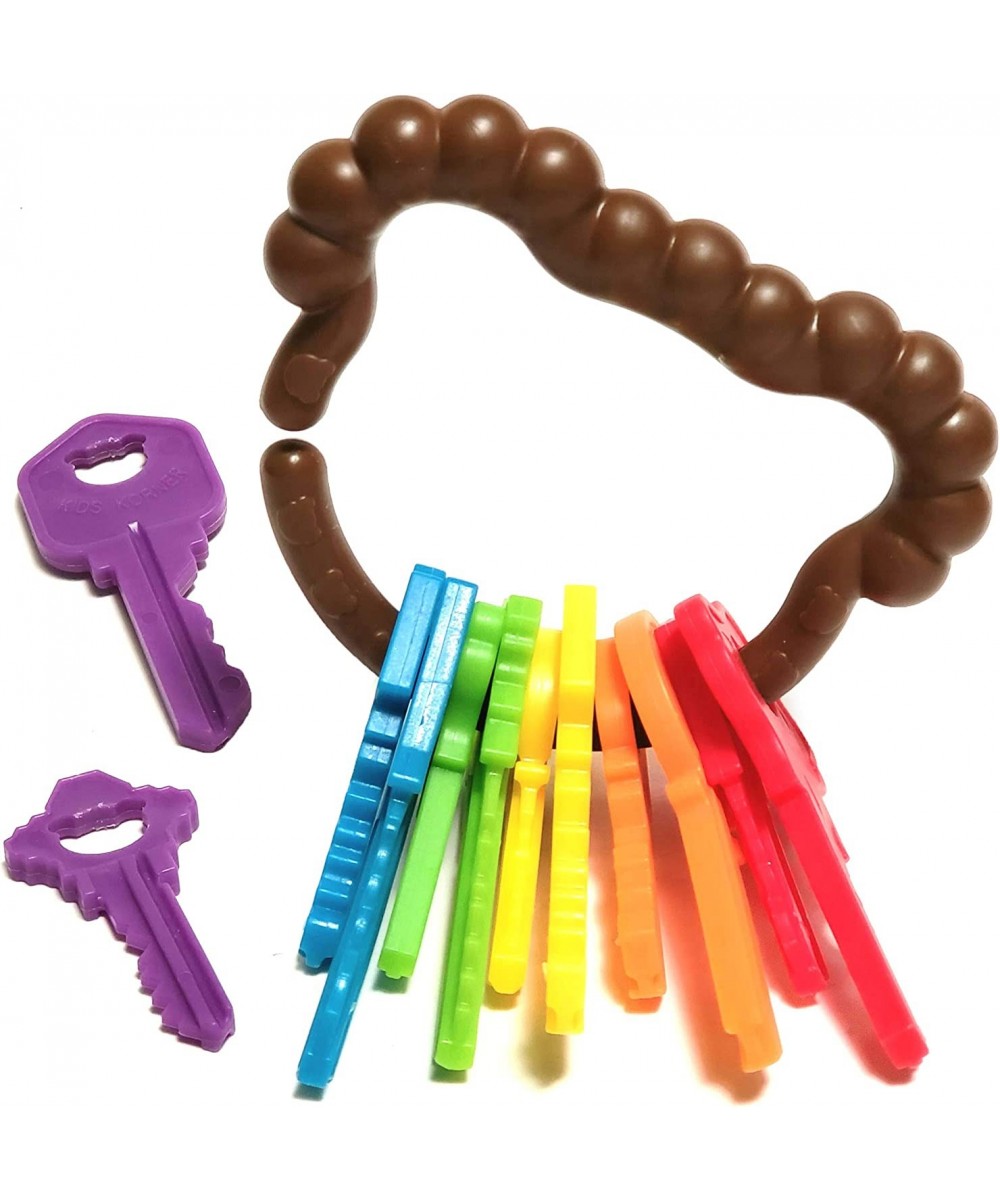 Baby Keys Montessori Toys for Toddlers - Toy Keys Matching Toddler Games Learning Toys for 2 Year Olds - Real Keys Pretend Pl...