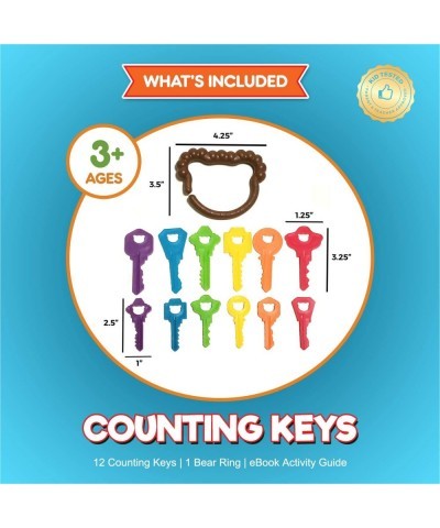 Baby Keys Montessori Toys for Toddlers - Toy Keys Matching Toddler Games Learning Toys for 2 Year Olds - Real Keys Pretend Pl...