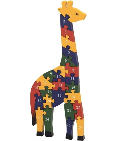 Wooden Alphabet Giraffe Puzzle - Learn ABCs and 123s - Colorful Large 3/4 Inch Thick Non-Toxic Paint $25.36 Jigsaw Puzzles