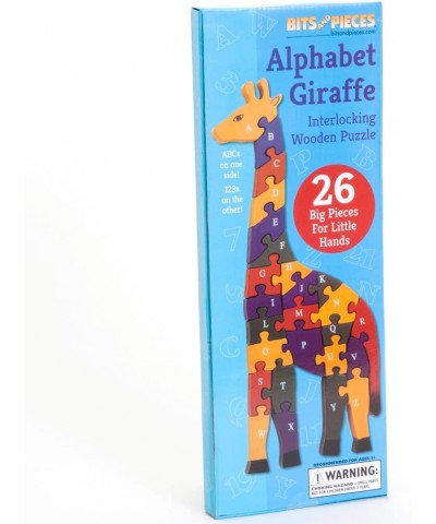 Wooden Alphabet Giraffe Puzzle - Learn ABCs and 123s - Colorful Large 3/4 Inch Thick Non-Toxic Paint $25.36 Jigsaw Puzzles