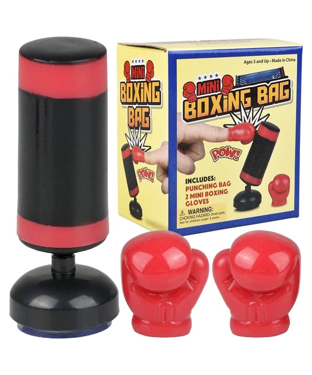 Mini Boxing Bag Set for Kids 3-Piece Set with 1 Mini Punching Bag and 2 Gloves Cool Desk Toys for Adults Boxing Tabletop Game...