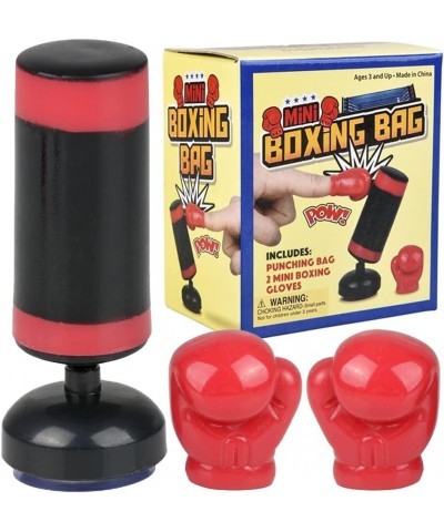 Mini Boxing Bag Set for Kids 3-Piece Set with 1 Mini Punching Bag and 2 Gloves Cool Desk Toys for Adults Boxing Tabletop Game...