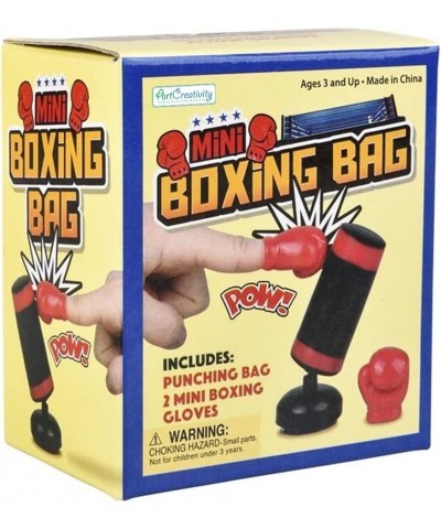 Mini Boxing Bag Set for Kids 3-Piece Set with 1 Mini Punching Bag and 2 Gloves Cool Desk Toys for Adults Boxing Tabletop Game...