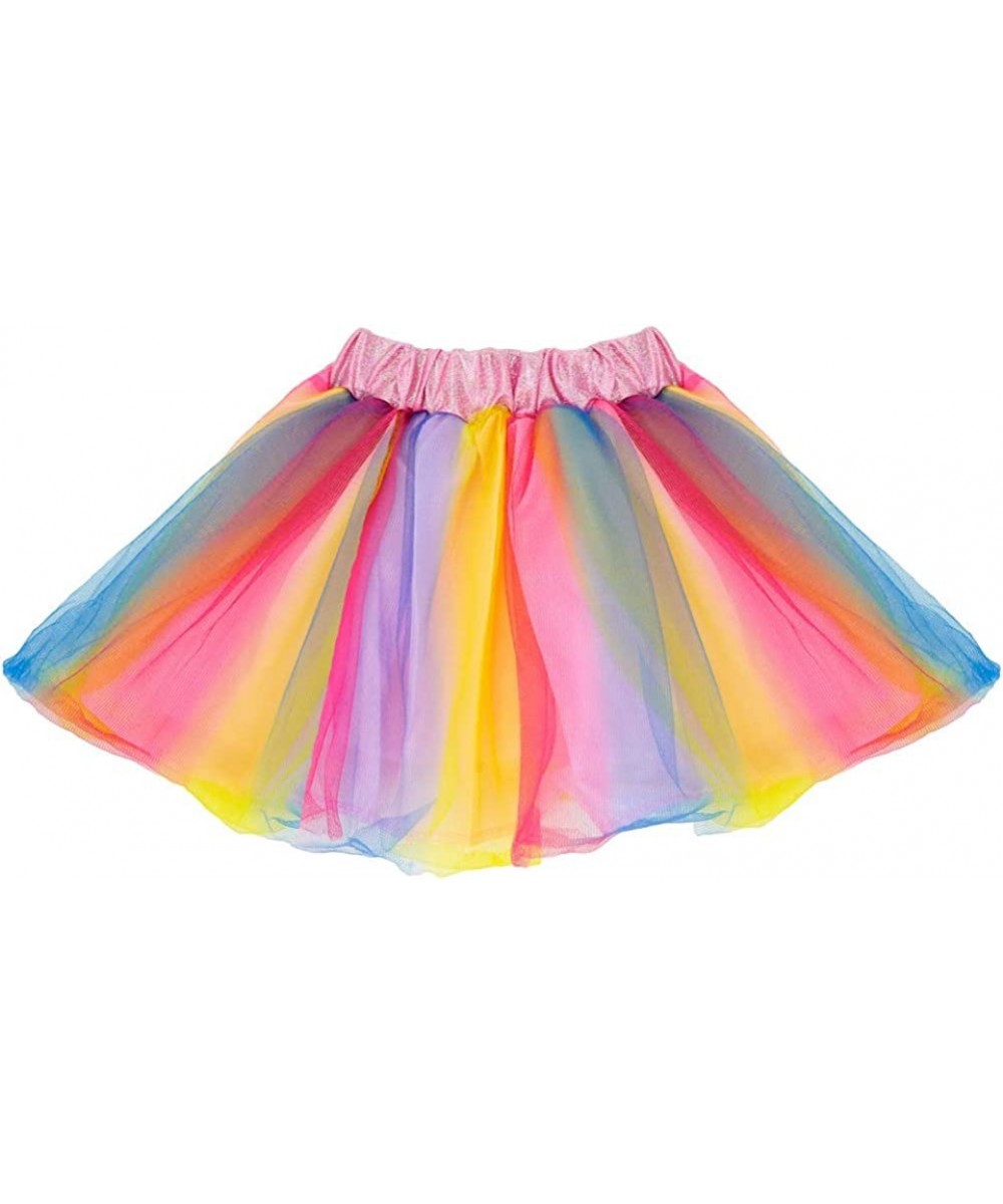 Rainbow Tulle Tutu Lined Skirt Girls (2-7 Years) Costume Dress Up $16.80 Kids' Costumes