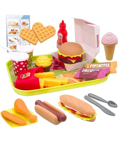 Pretend Play Food Sets Building Toy Burger Playset Play Kitchen Accessories Realistic Sandwiches. $25.51 Toy Kitchen Products