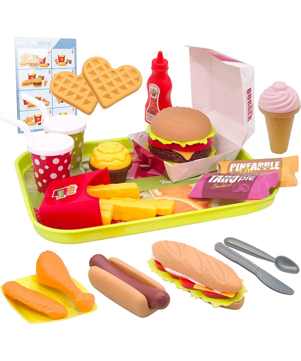 Pretend Play Food Sets Building Toy Burger Playset Play Kitchen Accessories Realistic Sandwiches. $25.51 Toy Kitchen Products