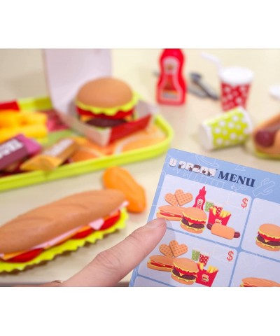 Pretend Play Food Sets Building Toy Burger Playset Play Kitchen Accessories Realistic Sandwiches. $25.51 Toy Kitchen Products