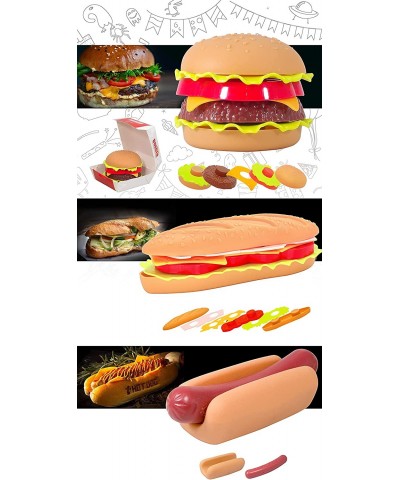 Pretend Play Food Sets Building Toy Burger Playset Play Kitchen Accessories Realistic Sandwiches. $25.51 Toy Kitchen Products