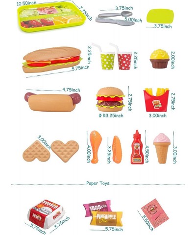 Pretend Play Food Sets Building Toy Burger Playset Play Kitchen Accessories Realistic Sandwiches. $25.51 Toy Kitchen Products