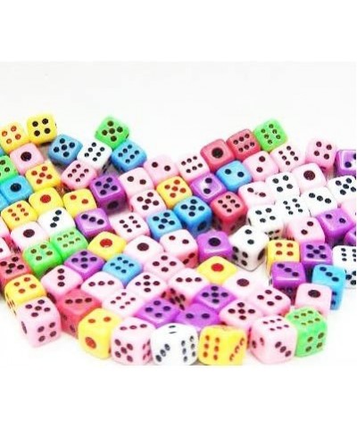 100 Assorted 1/5" 5mm D6 Mini Dice Game Dot Square Dice Set $16.23 Game Accessories