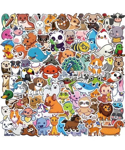 Animal Stickers 100 PCS Cute Water Bottle Stickers for Kids - Nature Animal Laptop Stickers Skateboard Vinyl Waterproof Decal...