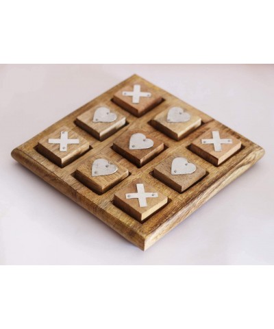 Tic Tac Toe for Kids and Adults Living Room Coffee Table Décor Family XOXO Decorative Pieces Adult Rustic Kids Play Night Cla...