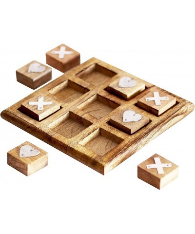 Tic Tac Toe for Kids and Adults Living Room Coffee Table Décor Family XOXO Decorative Pieces Adult Rustic Kids Play Night Cla...