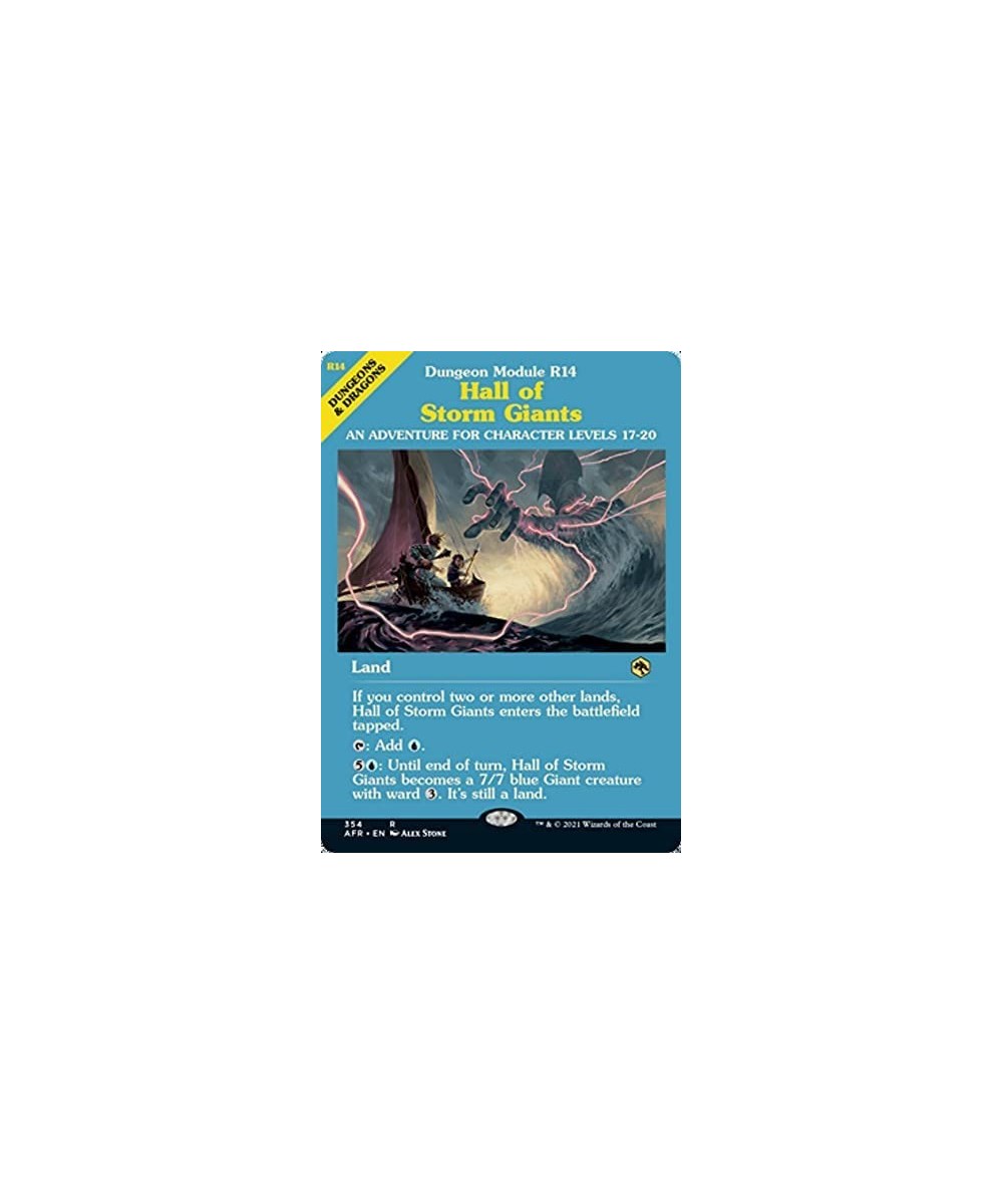 Magic: the Gathering - Hall of Storm Giants (354) - Showcase (Dungeon Module Cover) - Adventures in The Forgotten Realms $15....