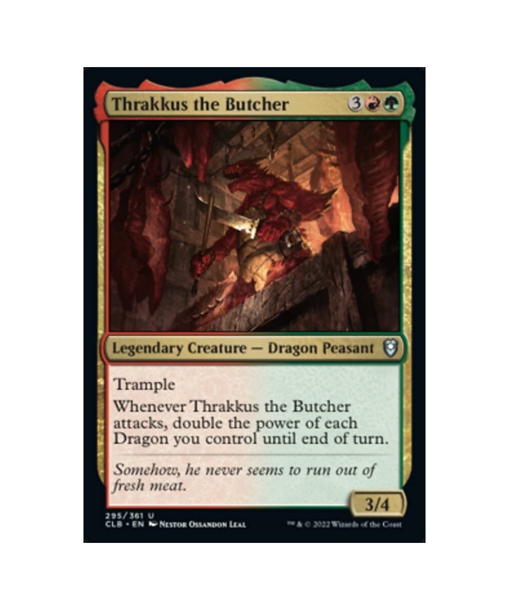 Magic: the Gathering - Thrakkus The Butcher (295) - Battle for Baldur's Gate $11.51 Trading Cards & Accessories