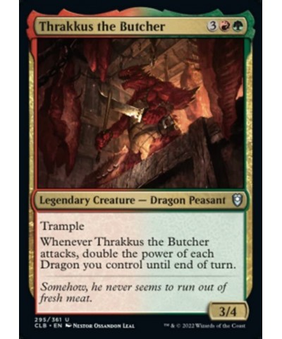 Magic: the Gathering - Thrakkus The Butcher (295) - Battle for Baldur's Gate $11.51 Trading Cards & Accessories