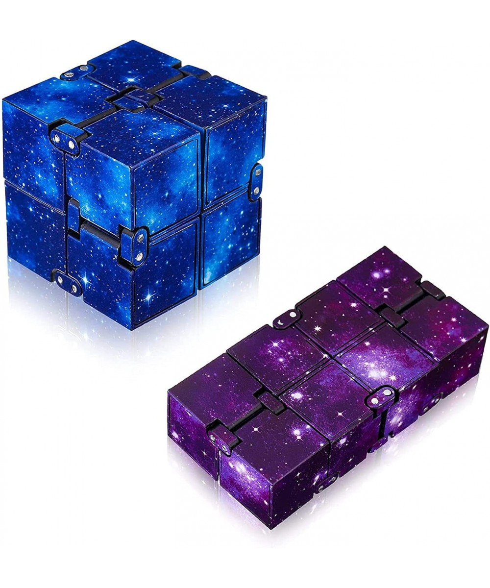 2 PCS Antistress Infinite Cube Infinity Cube Magic Cube Puzzle Flip Cube Ball Time Killer Fidget Finger Toy for Office Staff ...