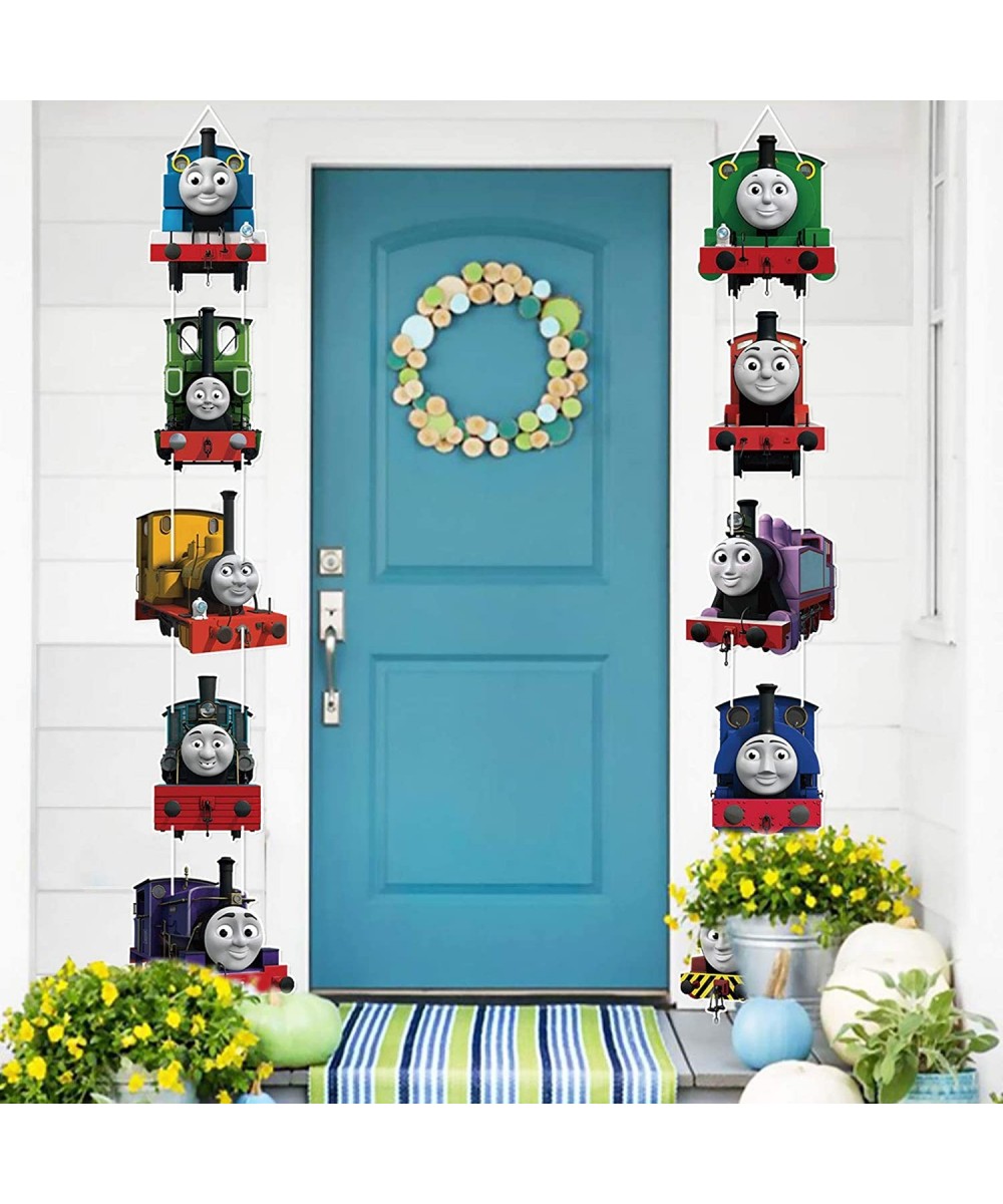 Train Friend Party Supplies Door Signs Banner – Train Theme Birthday Decorations for Boys Kids Baby Shower – Welcome Door Cel...