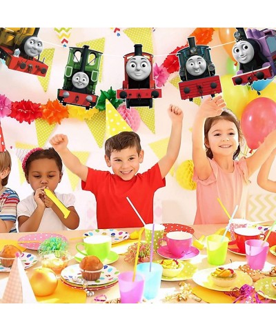 Train Friend Party Supplies Door Signs Banner – Train Theme Birthday Decorations for Boys Kids Baby Shower – Welcome Door Cel...