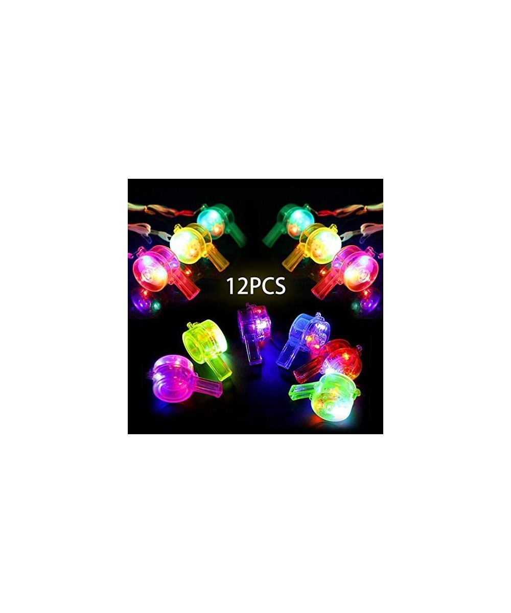 Set of 12 Light Up Flashing Whistle Lanyards LED Party Favors $33.91 Kids' Party Favor Sets