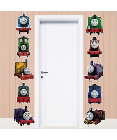 Train Friend Party Supplies Door Signs Banner – Train Theme Birthday Decorations for Boys Kids Baby Shower – Welcome Door Cel...