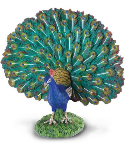 Farm Life Peacock Toy Figure - Authentic Hand Painted Model 4"L x 3.5"H $18.07 Kids' Play Animal Figures