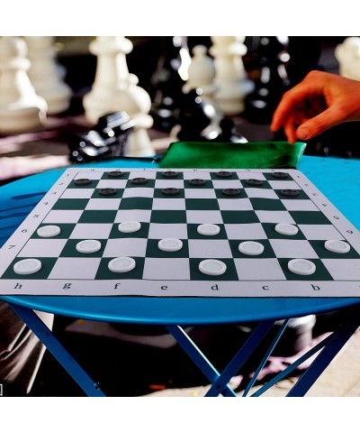 20" Portable Chess & Checkers Set 2 in 1 Travel Board Games for Kids and Adults Folding Roll up Chess Game Sets Extra 26 Chec...