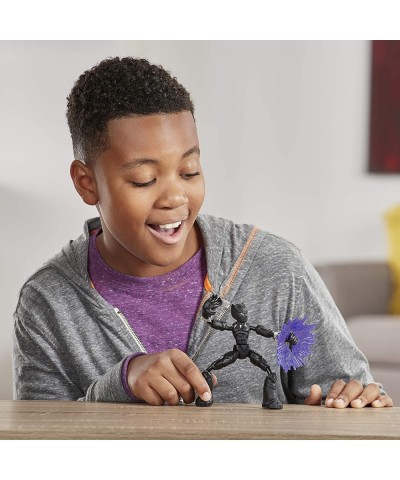 Marvel Bend and Flex Action Figure Toy 6-Inch Flexible Black Panther Figure Includes Blast Accessory for Kids Ages 4 and Up $...