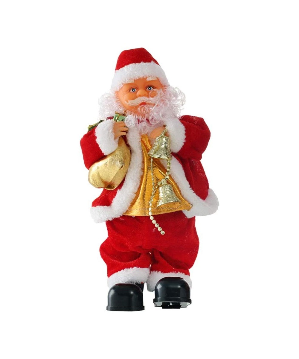 Dancing and Singing Santa Claus Doll Battery Operated Musical Moving Figure Plush Father Christmas Toy Without Battery (Saxop...