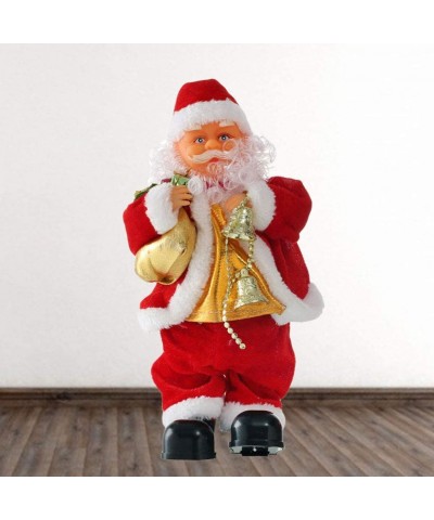 Dancing and Singing Santa Claus Doll Battery Operated Musical Moving Figure Plush Father Christmas Toy Without Battery (Saxop...