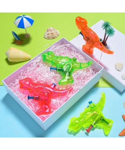 20 Pieces Dinosaur Water Gun Toys Dinosaur Strong Squirt Guns Mini Dinosaur Colorful Squirt Water Guns Outdoor Water Fighting...