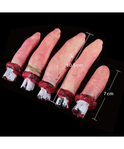 5 Pcs Scary Bloody Severed Chopped Off Fingers Chop Halloween Party Decorations Prop $14.93 Gags & Practical Joke Toys