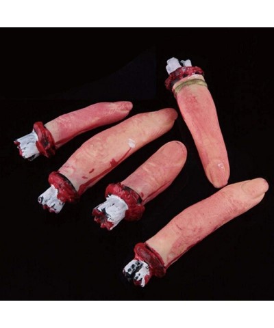 5 Pcs Scary Bloody Severed Chopped Off Fingers Chop Halloween Party Decorations Prop $14.93 Gags & Practical Joke Toys