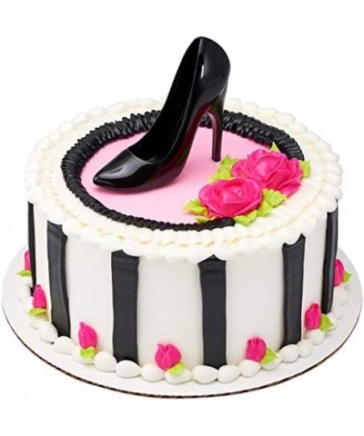 Black High Heel Shoe Adornment Cake Topper with 6 Mini Stilettos - 37925-13454 $21.87 Kids' Party Decorations