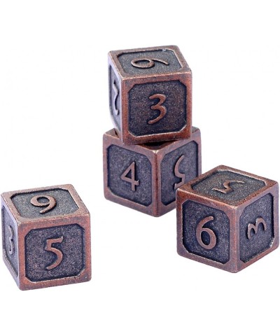 Metal Dice Set D&D 4D6s - 4pc Metal Dice Set w/ Velvet Dice Bag - D&D Dice Set D&D (Dungeons and Dragons Dice Set) for RPG - ...