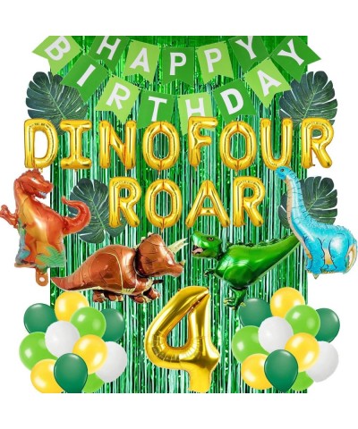 Dino Four Birthday Party Decorations Roar Im 4 Dinosaur Party Decorations Dinosaur 4th Birthday Party Supplies Dino Four Dino...