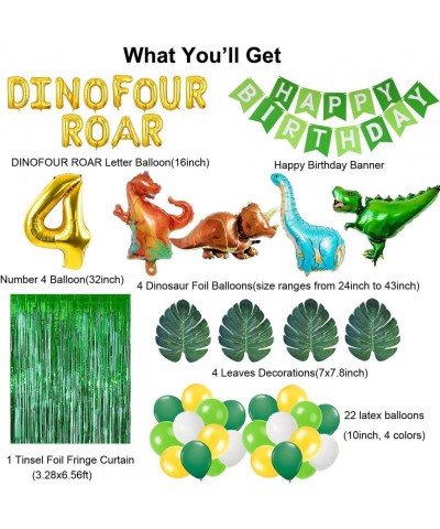 Dino Four Birthday Party Decorations Roar Im 4 Dinosaur Party Decorations Dinosaur 4th Birthday Party Supplies Dino Four Dino...