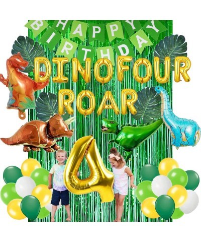 Dino Four Birthday Party Decorations Roar Im 4 Dinosaur Party Decorations Dinosaur 4th Birthday Party Supplies Dino Four Dino...