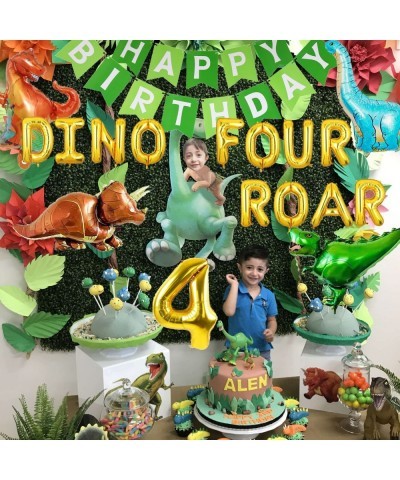 Dino Four Birthday Party Decorations Roar Im 4 Dinosaur Party Decorations Dinosaur 4th Birthday Party Supplies Dino Four Dino...