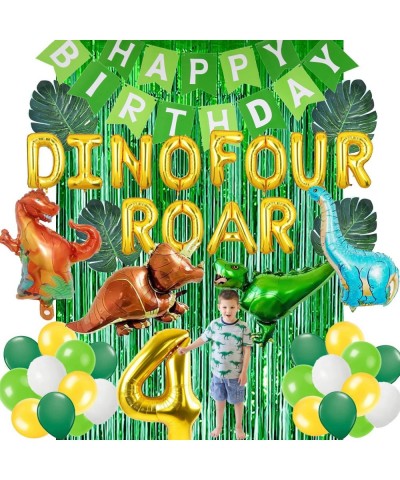 Dino Four Birthday Party Decorations Roar Im 4 Dinosaur Party Decorations Dinosaur 4th Birthday Party Supplies Dino Four Dino...