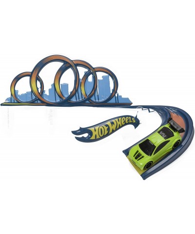 DecoSet? Hot Wheels Drift Birthday Cake Decorations 2-Piece Topper with Race Car and 3D Racetrack Plaque Create Action-Packed...