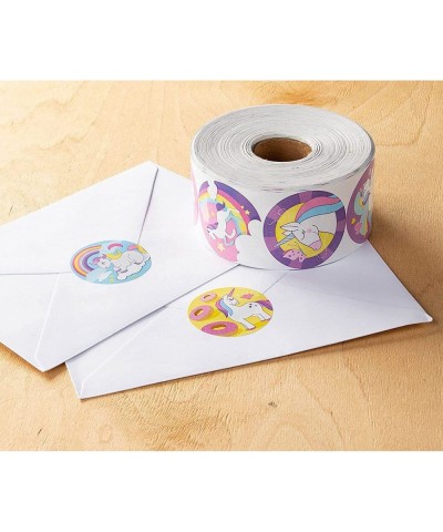 Rainbow Unicorn Stickers Sticker Roll (1.5 in 1000 Pieces) $14.72 Kids' Stickers