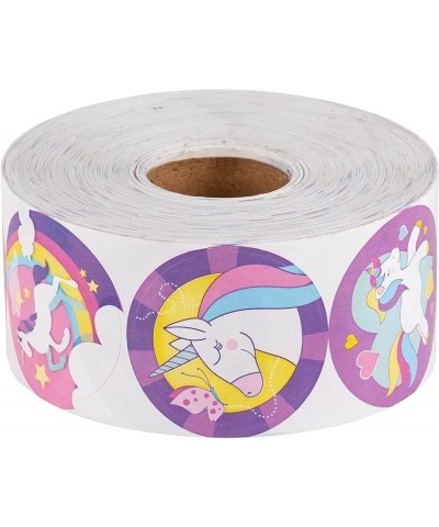 Rainbow Unicorn Stickers Sticker Roll (1.5 in 1000 Pieces) $14.72 Kids' Stickers