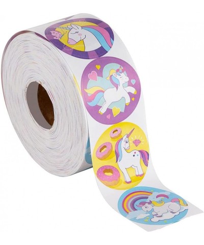 Rainbow Unicorn Stickers Sticker Roll (1.5 in 1000 Pieces) $14.72 Kids' Stickers