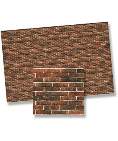 Dollhouse Minaiture 1:24 Scale Antique Brick Wall Sheet by World Model $29.36 Dollhouse Accessories